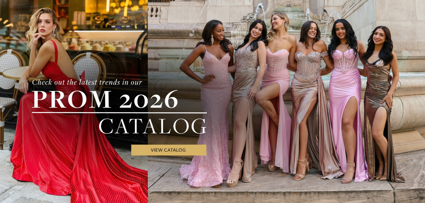 Model wearing a white gown