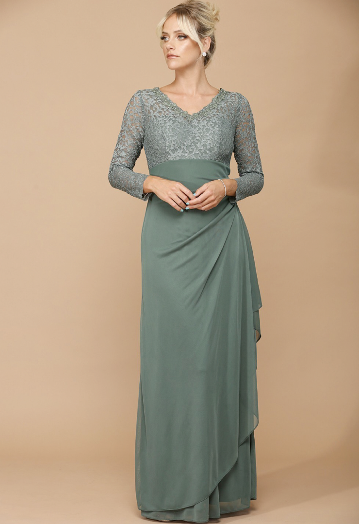 marigold bridesmaid dress david's bridal Eva Party dress 5164 – TP Kjoler main image 0