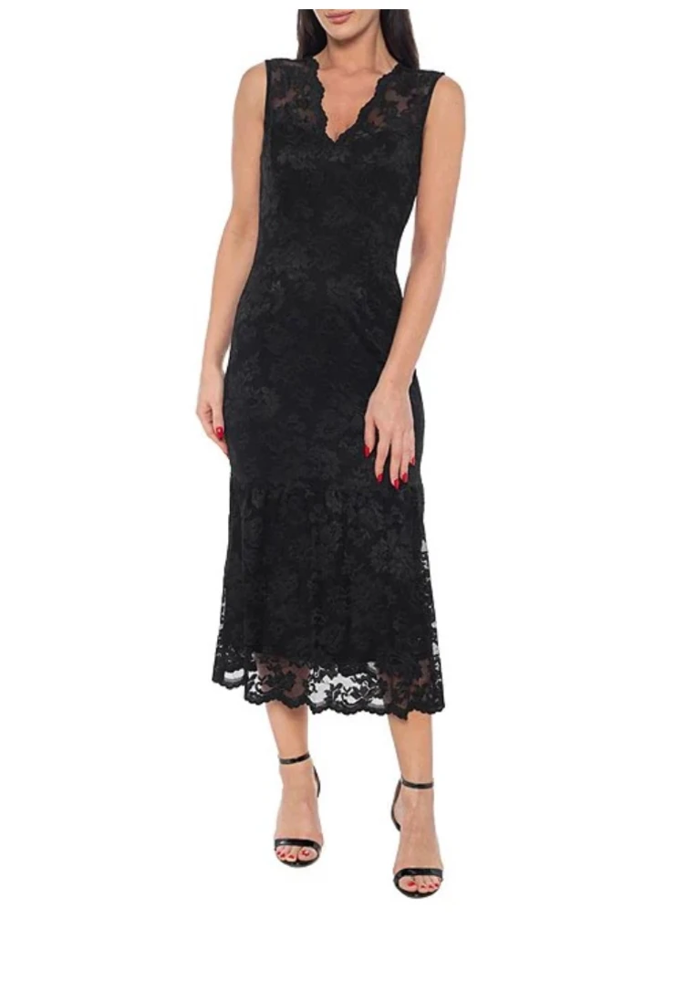 beige dress with white lace A.L.C. Women's Astrid Lace Midi Dress in Beige, Size 14