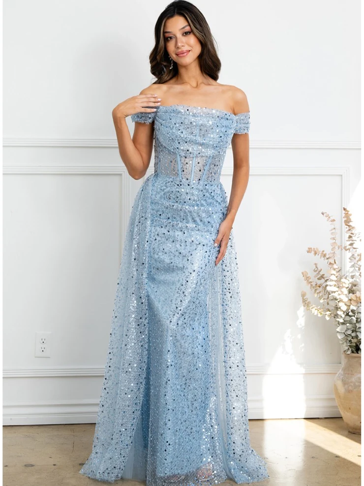 eva blue dresses Eva Franco main image 1