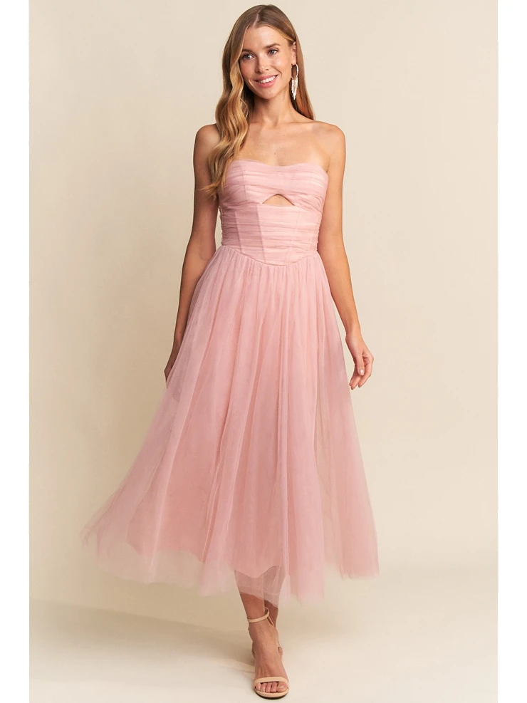 huge bridesmaid dresses High-Slit Chiffon Plus Size Bridesmaid Dress with Long Sleeves and Waist Pleating