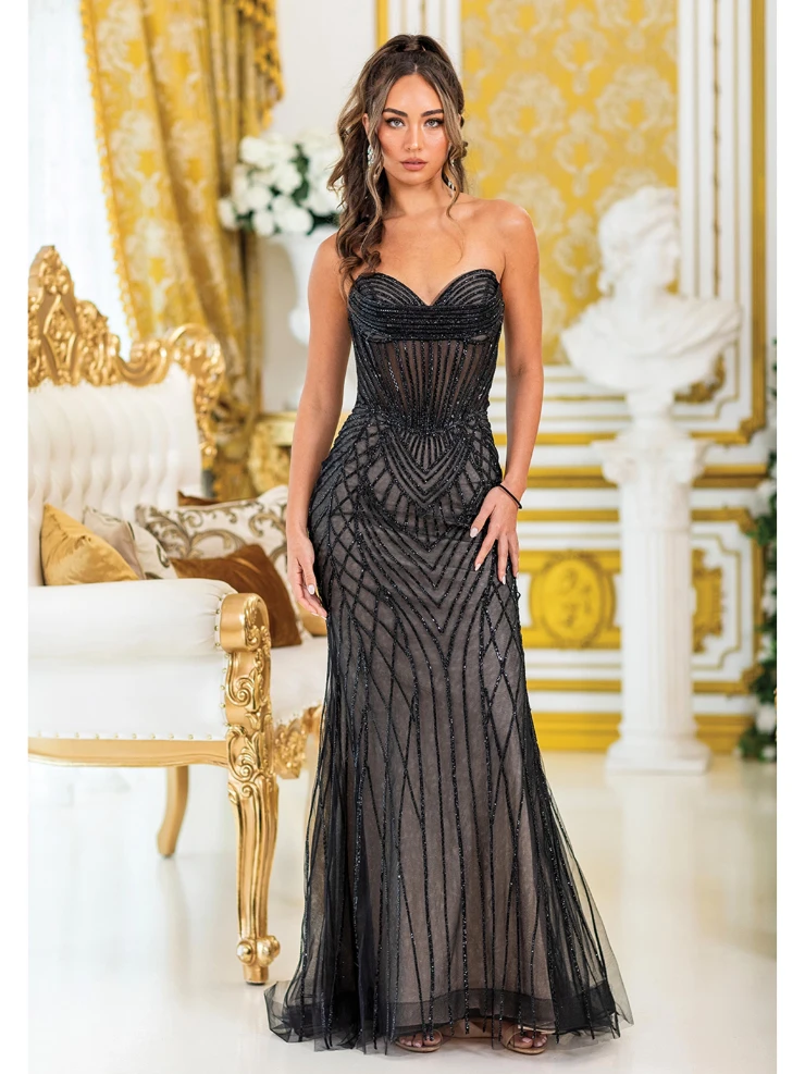 dancing queen gold dress CARPETNAL Black Dresser for Bedroom, 9 Drawer Dresser with Wide Drawer –  WoodArtSupply main image 0