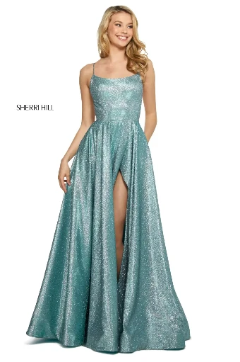 Sherri Hill 53118 #0 Nude/Silver thumbnail