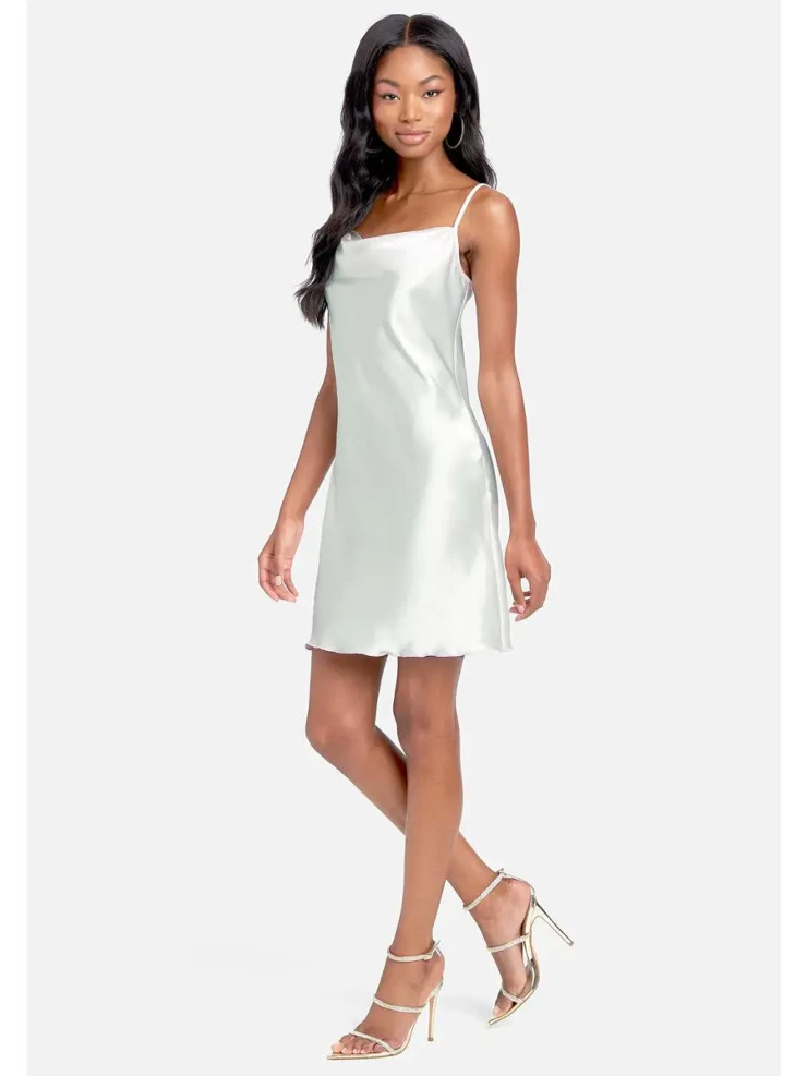 slim fit dress slacks Short Babydoll Glittery Homecoming Dress main image 0